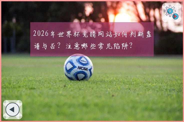 2026年世界杯竞猜网站如何判断靠谱与否？注意哪些常见陷阱？