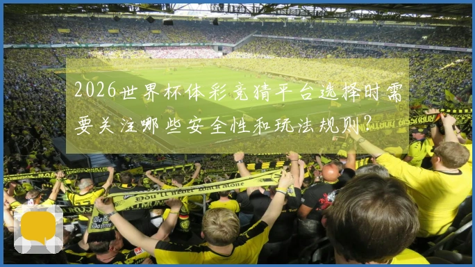 2026世界杯体彩竞猜平台选择时需要关注哪些安全性和玩法规则？